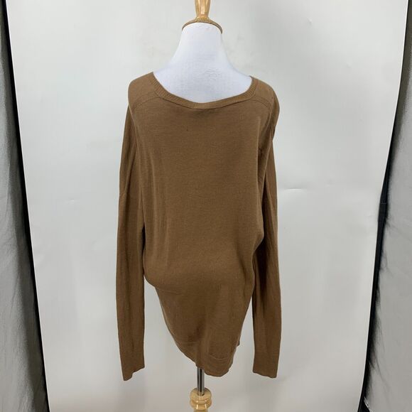 Vince Slouchy Sweater Womens L Wool Blend V Neck Pullover Stretch *READCONDITION - Picture 10 of 16